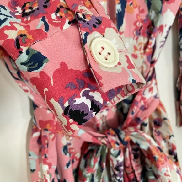 Zara Floral Print Shirt Dress - Picture 8 of 11